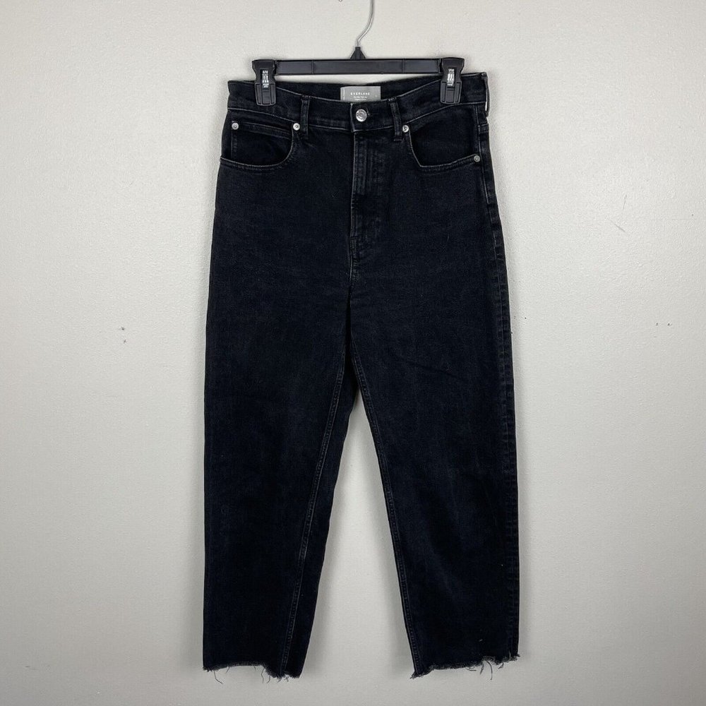 Everlane Womens The Way High Jean High Rise Low Stretch Rigid Denim Jeans Sz 27